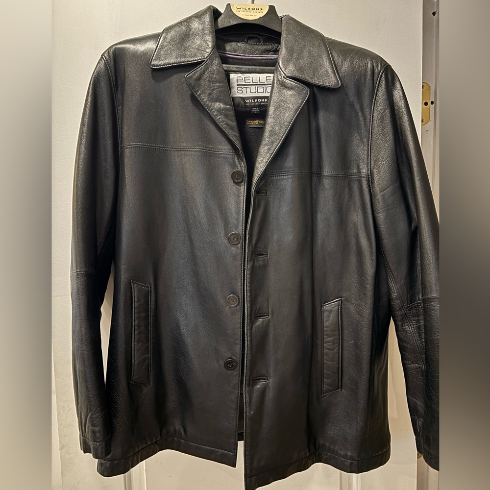 Wilson’s Leather Pelle Studio Men’s leather Coat, size L